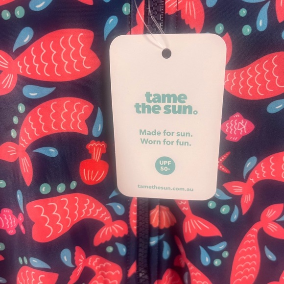NWT Tame the Sun Long Sleeve Swimsuit One Piece Tummy Control, Sz 12 Rash Guard - Picture 2 of 5